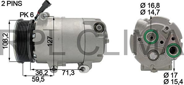 RPLQuality APCOFD0036 - Compressor, air conditioning autospares.lv