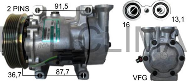 RPLQuality APCOFD0037 - Compressor, air conditioning autospares.lv