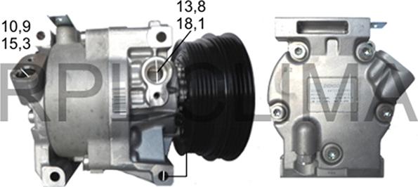 RPLQuality APCOFT0014 - Compressor, air conditioning autospares.lv