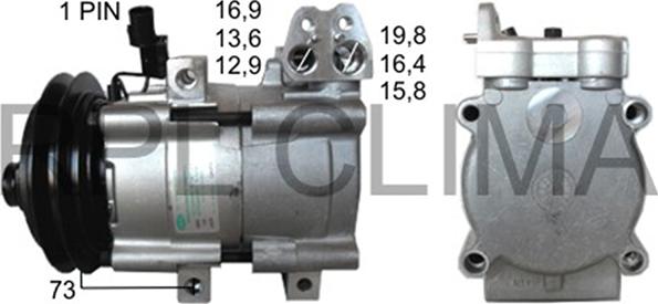 RPLQuality APCOHY5015 - Compressor, air conditioning autospares.lv