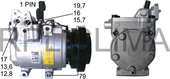 RPLQuality APCOHY5010 - Compressor, air conditioning autospares.lv