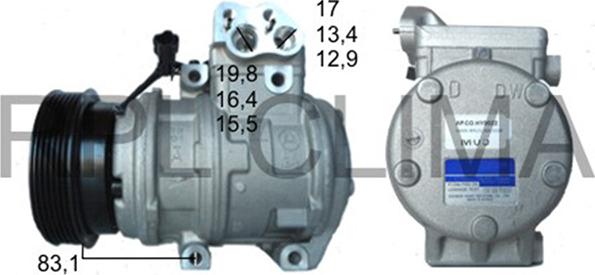 RPLQuality APCOHY5022 - Compressor, air conditioning autospares.lv