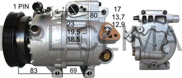 RPLQuality APCOHY0040 - Compressor, air conditioning autospares.lv