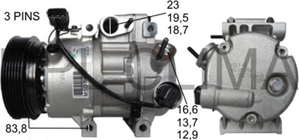 RPLQuality APCOHY0058 - Compressor, air conditioning autospares.lv