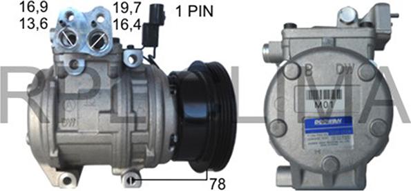 RPLQuality APCOHY0039 - Compressor, air conditioning autospares.lv