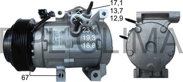 RPLQuality APCOHY5039 - Compressor, air conditioning autospares.lv