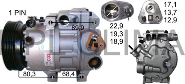 RPLQuality APCOHY0024 - Compressor, air conditioning autospares.lv