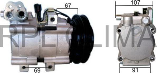 RPLQuality APCOHY0025 - Compressor, air conditioning autospares.lv