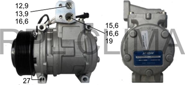 RPLQuality APCOJD5001 - Compressor, air conditioning autospares.lv