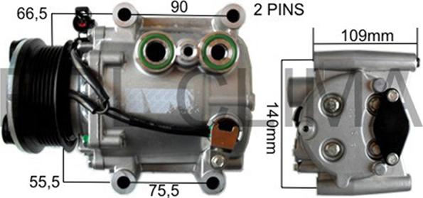 RPLQuality APCOJG0011 - Compressor, air conditioning autospares.lv