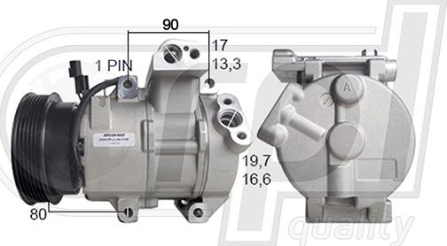 RPLQuality APCOKI5027 - Compressor, air conditioning autospares.lv