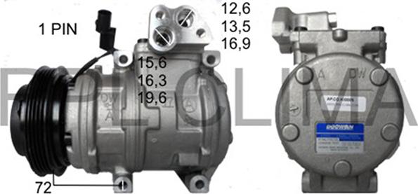 RPLQuality APCOKI0005 - Compressor, air conditioning autospares.lv