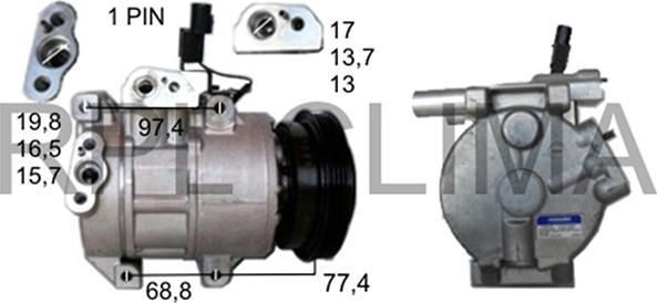 RPLQuality APCOKI0018 - Compressor, air conditioning autospares.lv