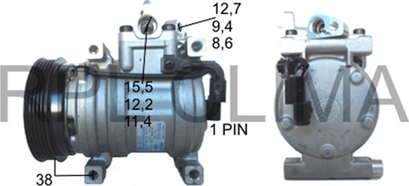 RPLQuality APCOKI0022 - Compressor, air conditioning autospares.lv