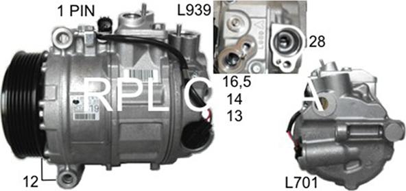 RPLQuality APCOMB5051 - Compressor, air conditioning autospares.lv