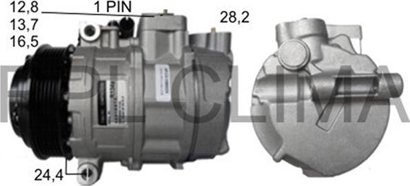 RPLQuality APCOMB5024 - Compressor, air conditioning autospares.lv