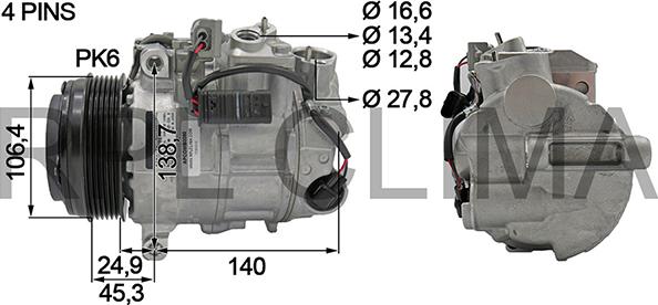 RPLQuality APCOMB0090 - Compressor, air conditioning autospares.lv