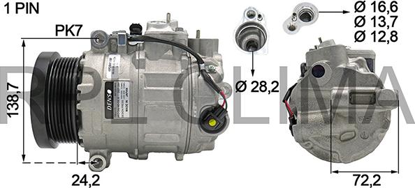 RPLQuality APCOMB0097 - Compressor, air conditioning autospares.lv