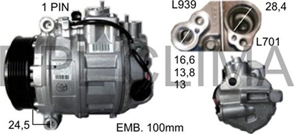 RPLQuality APCOMB5060 - Compressor, air conditioning autospares.lv