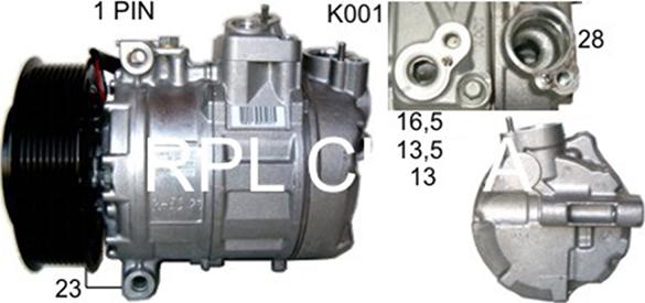 RPLQuality APCOMB0033 - Compressor, air conditioning autospares.lv