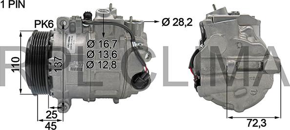 RPLQuality APCOMB0028 - Compressor, air conditioning autospares.lv