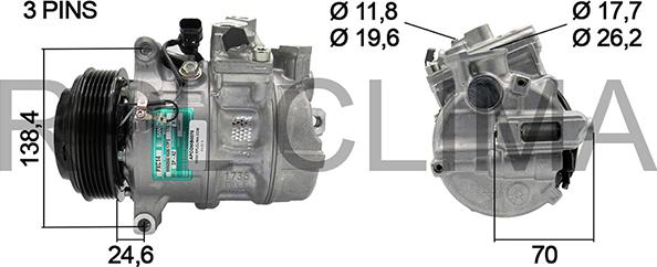 RPLQuality APCOMB0070 - Compressor, air conditioning autospares.lv