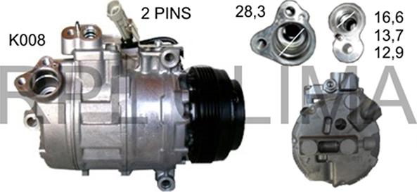 RPLQuality APCOOP0051 - Compressor, air conditioning autospares.lv