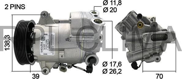 RPLQuality APCOOP0050 - Compressor, air conditioning autospares.lv