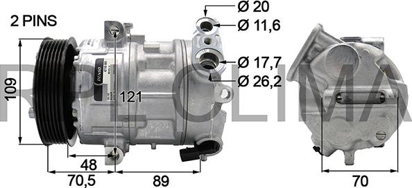 RPLQuality APCOOP0074 - Compressor, air conditioning autospares.lv