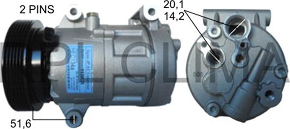 RPLQuality APCORE5045 - Compressor, air conditioning autospares.lv