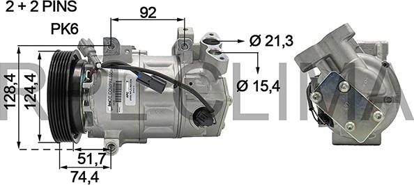 RPLQuality APCORE0087 - Compressor, air conditioning autospares.lv