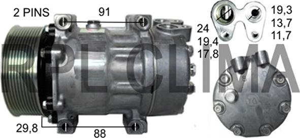 RPLQuality APCOSC5007 - Compressor, air conditioning autospares.lv