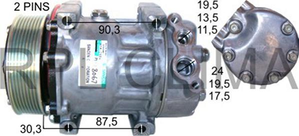 RPLQuality APCOSC5003 - Compressor, air conditioning autospares.lv