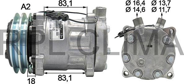 RPLQuality APCOSD0722 - Compressor, air conditioning autospares.lv