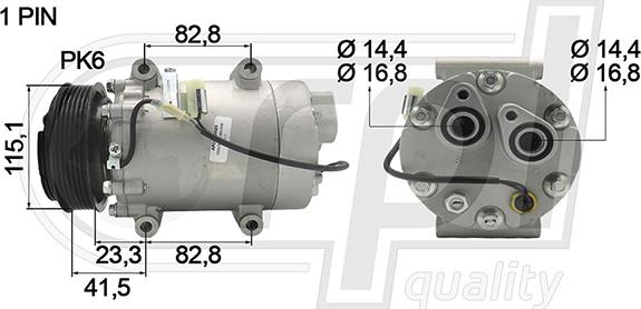 RPLQuality APCOVO5025 - Compressor, air conditioning autospares.lv