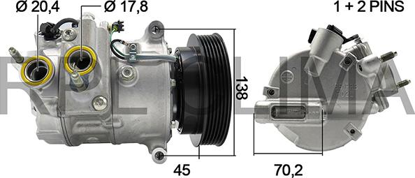 RPLQuality APCOVO0046 - Compressor, air conditioning autospares.lv