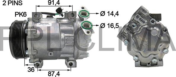 RPLQuality APCOVO0042 - Compressor, air conditioning autospares.lv