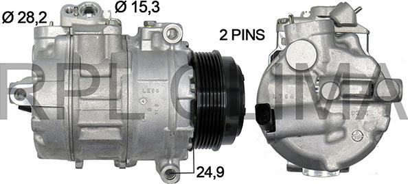 RPLQuality APCOVW0033 - Compressor, air conditioning autospares.lv