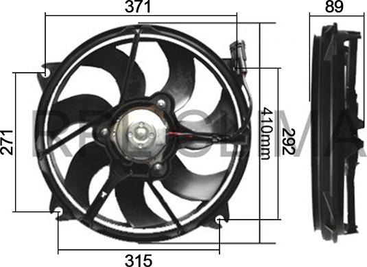 RPLQuality APELCI5017 - Fan, radiator autospares.lv