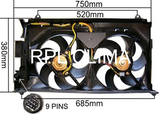 RPLQuality APELCI0009 - Fan, radiator autospares.lv