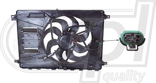 RPLQuality APELFD5038 - Fan, radiator autospares.lv