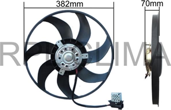 RPLQuality APELOP0013 - Fan, radiator autospares.lv