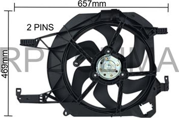 RPLQuality APELRE5034 - Fan, radiator autospares.lv