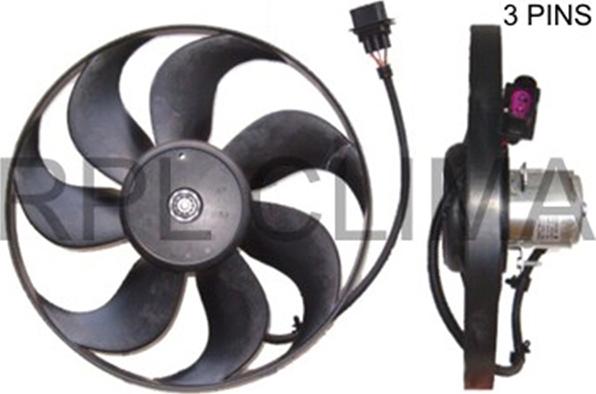 RPLQuality APELVW0019 - Fan, radiator autospares.lv