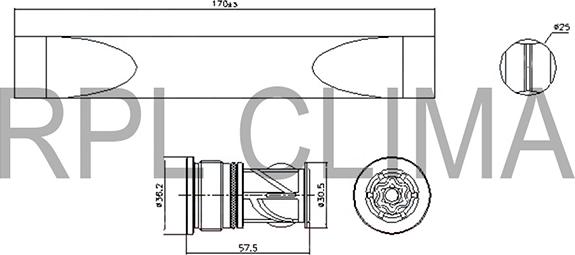 RPLQuality APFLCI0032 - Dryer, air conditioning autospares.lv