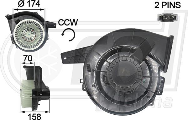 RPLQuality APVTAU0006 - Electric Motor, interior blower autospares.lv