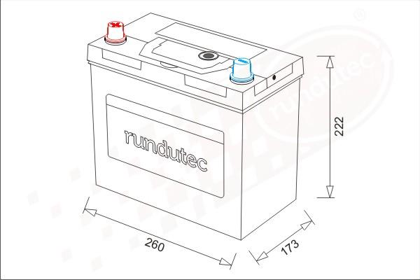 RUTEC RNU080LANBL - Starter Battery autospares.lv