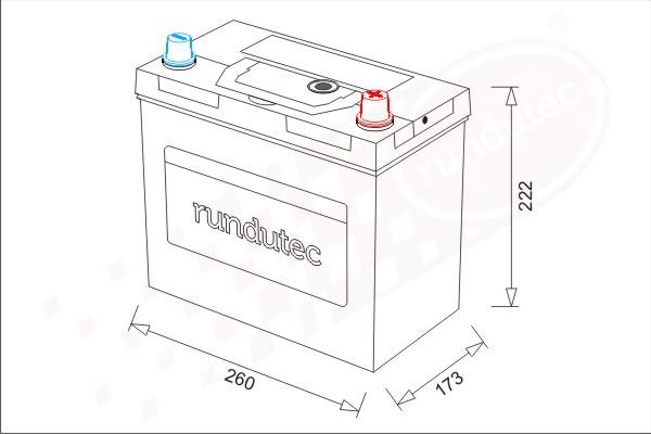 RUTEC RNU080RANBL - Starter Battery autospares.lv