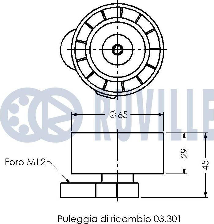 Ruville 540905 - Belt Tensioner, v-ribbed belt autospares.lv