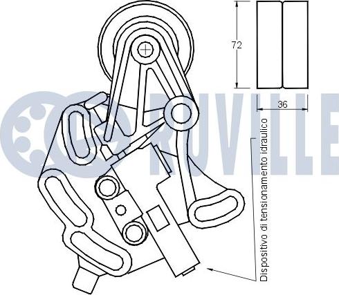 Ruville 540465 - Tensioner Pulley, timing belt autospares.lv